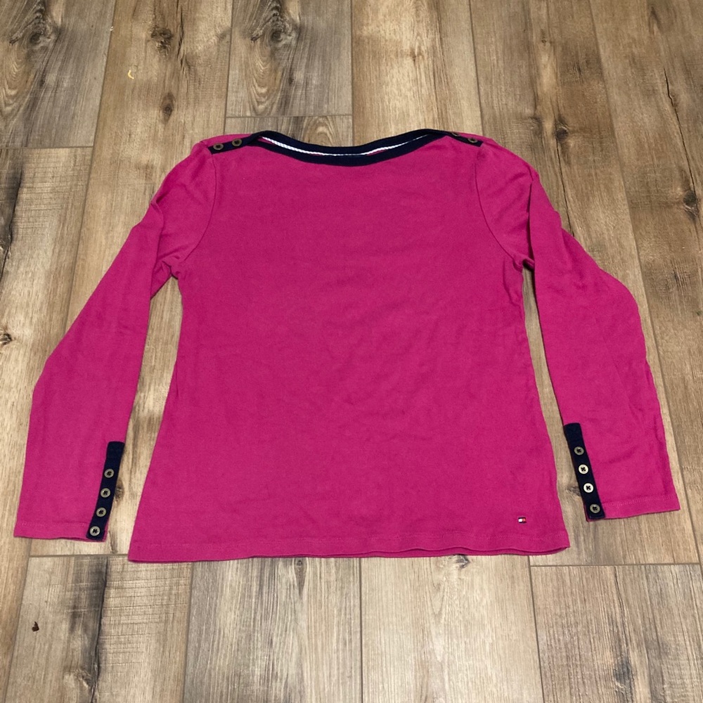 Tommy Hilfiger Pink Boatneck Shirt